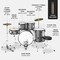 Best Choice Products 5-Piece Beginner Drum Set w/ Snare, Bass, Toms, Cymbal, Hi-Hat, Sticks, Drum Pedal